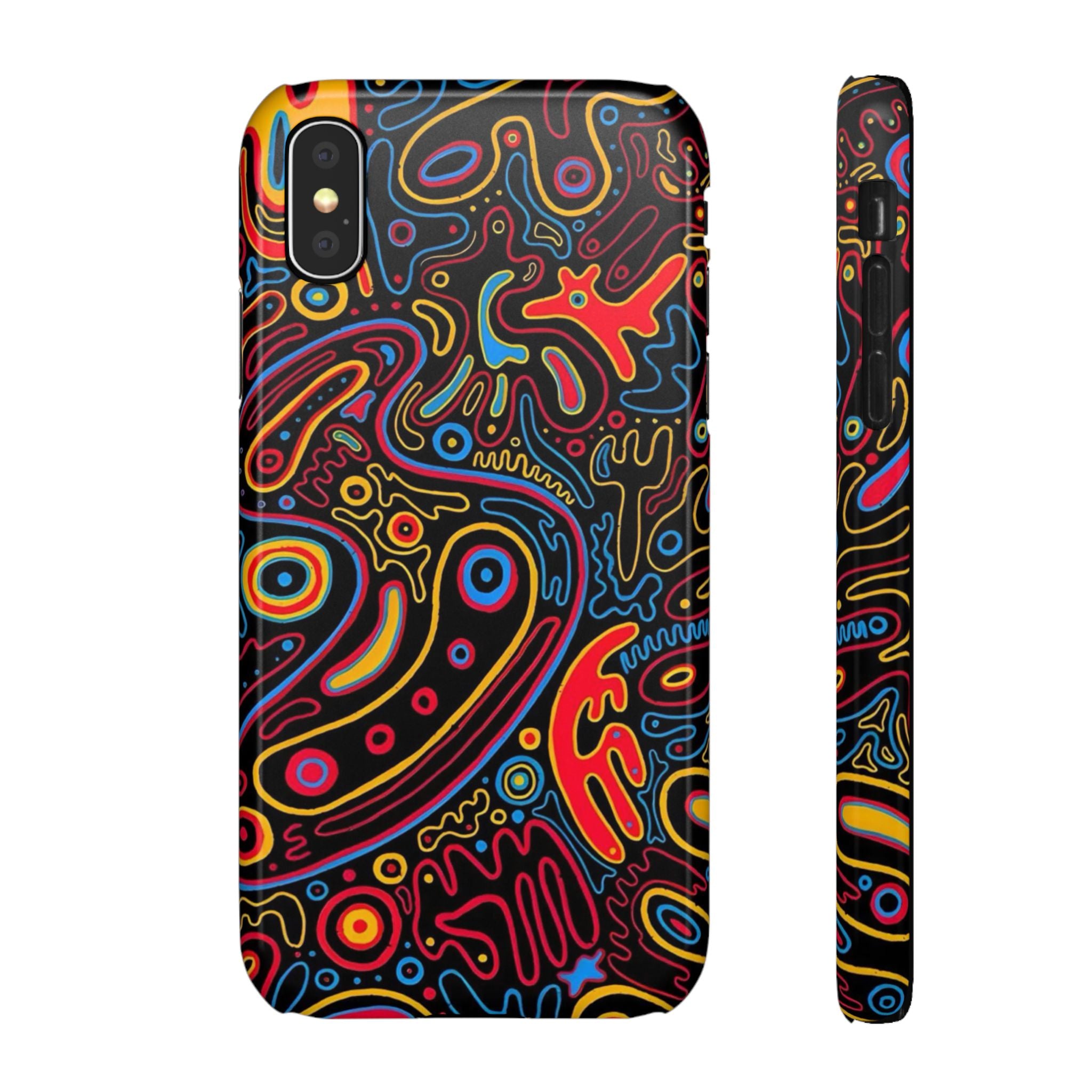 Neon Maze Phone Case