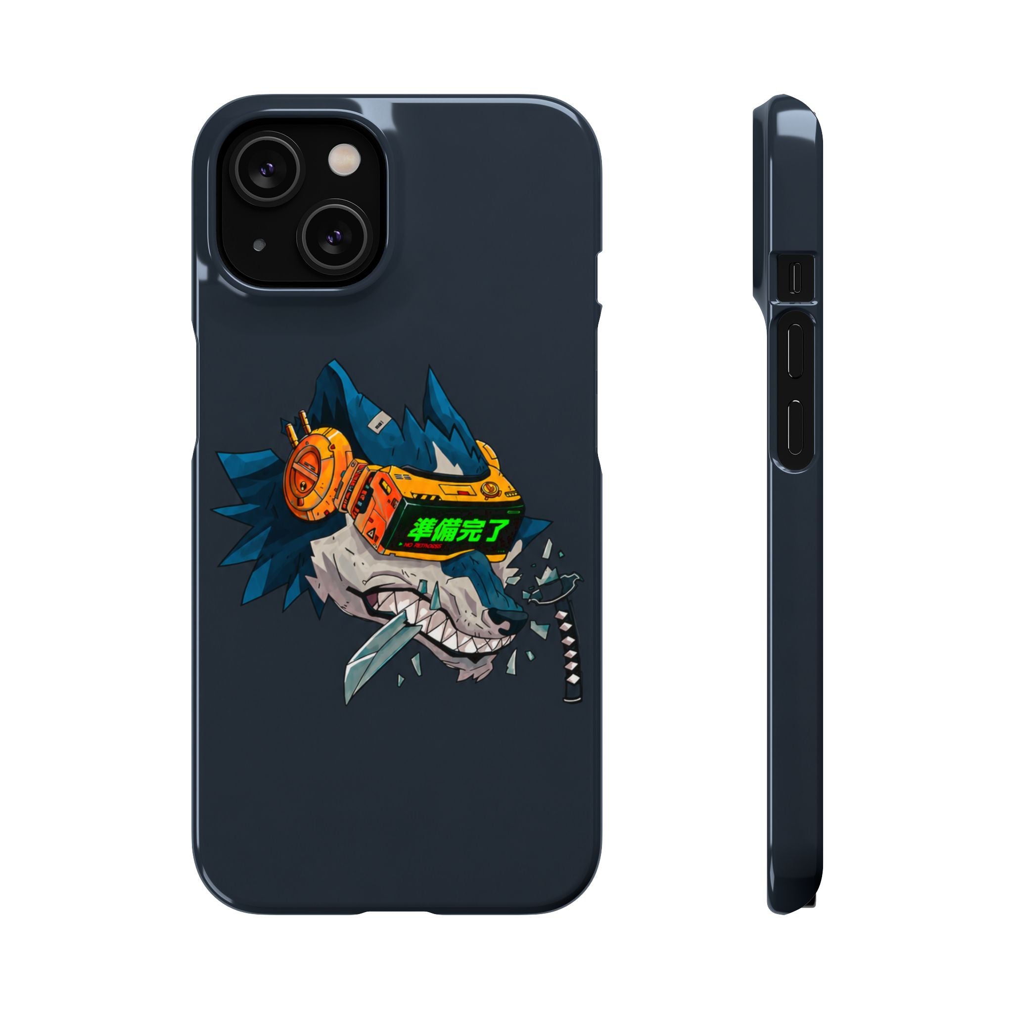 Cyberpunk Wolf Phone Case