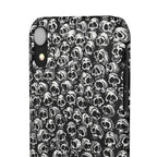 Black and White Skull Pattern Phone Case