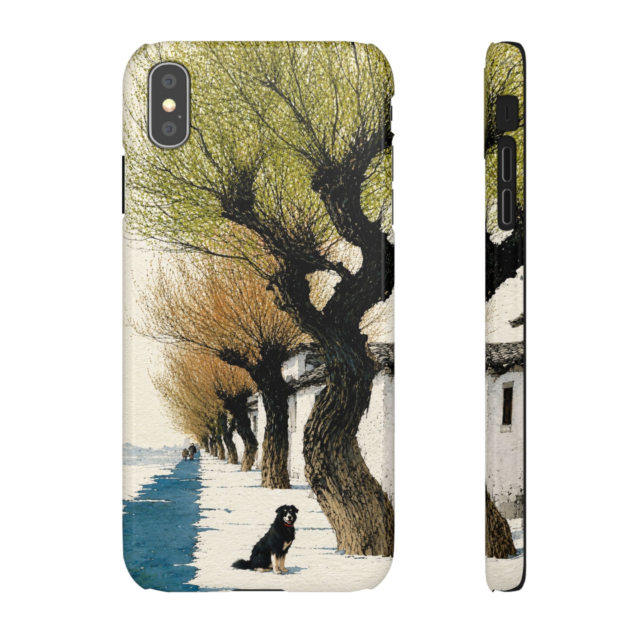 Serene Willow Landscape Phone Case