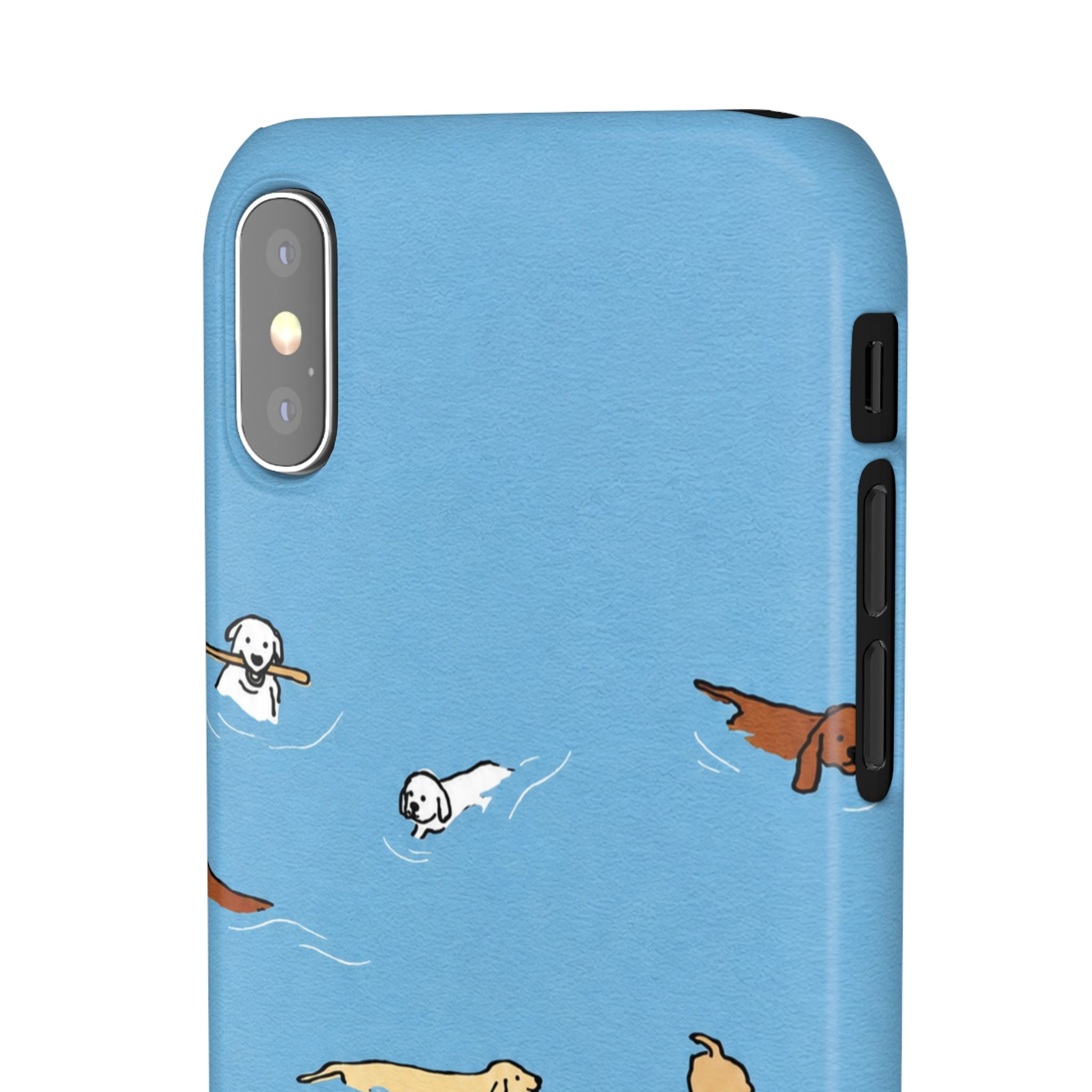 Swimming Dogs Phone Case