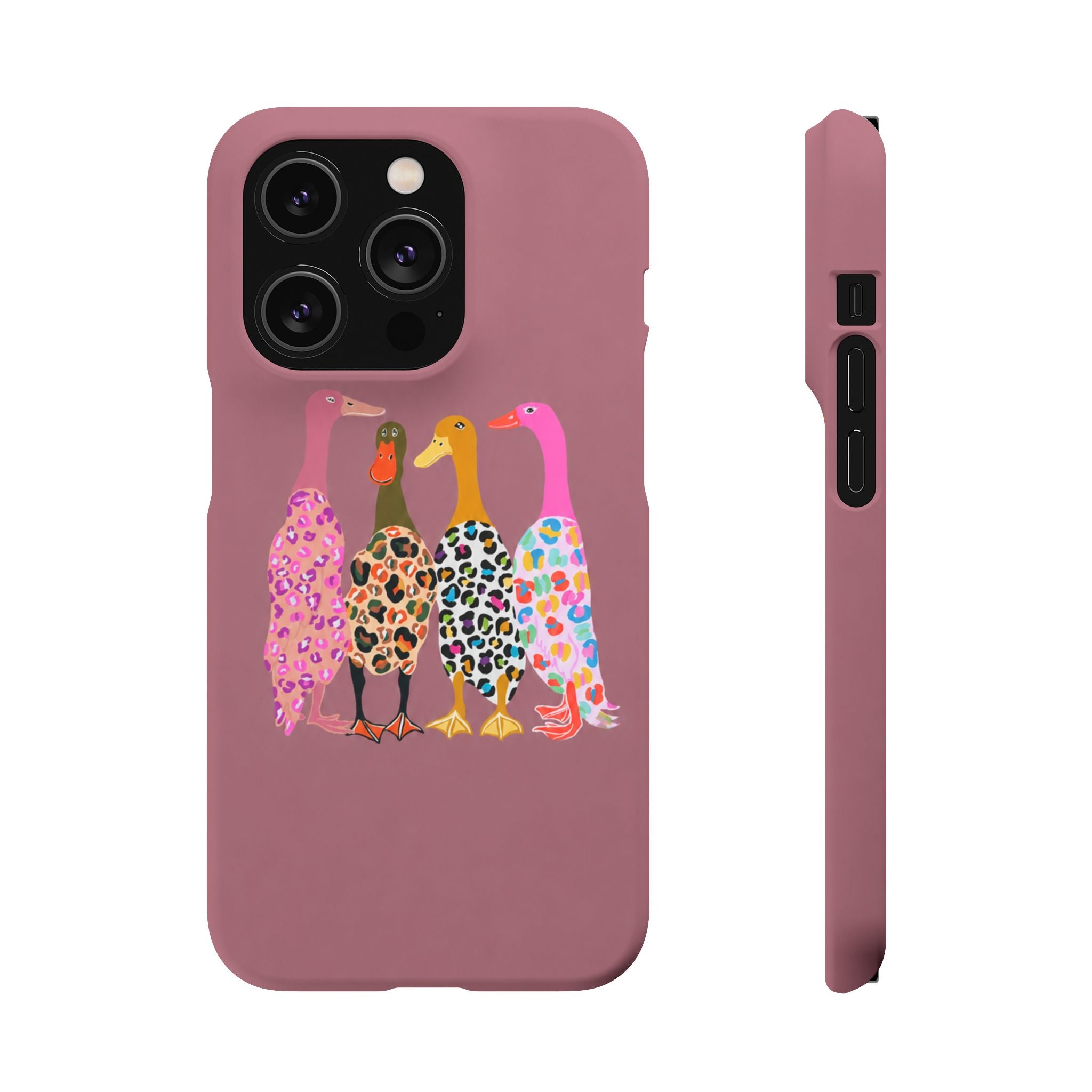 Colorful Leopard Ducks Phone Case
