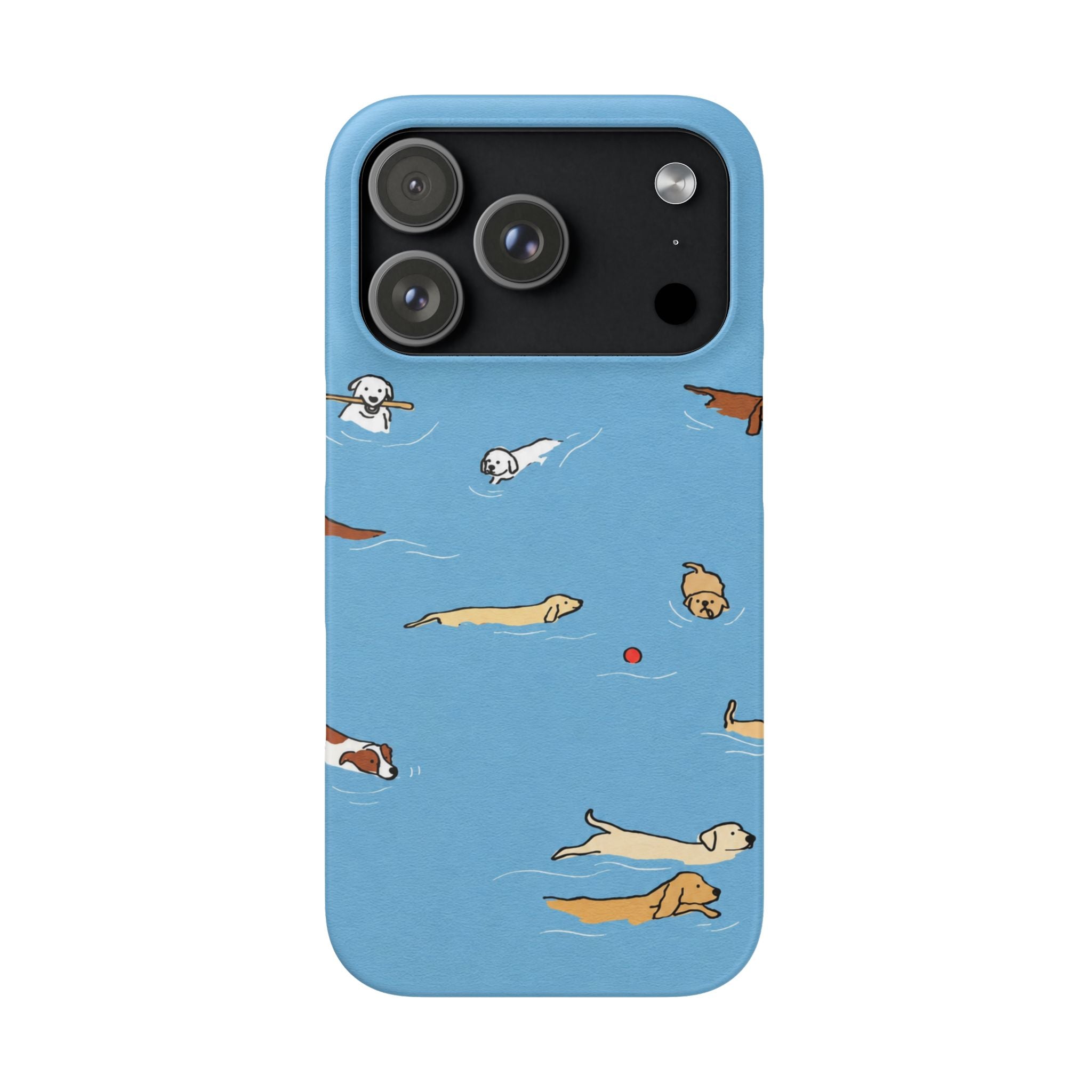 Swimming Dogs Phone Case