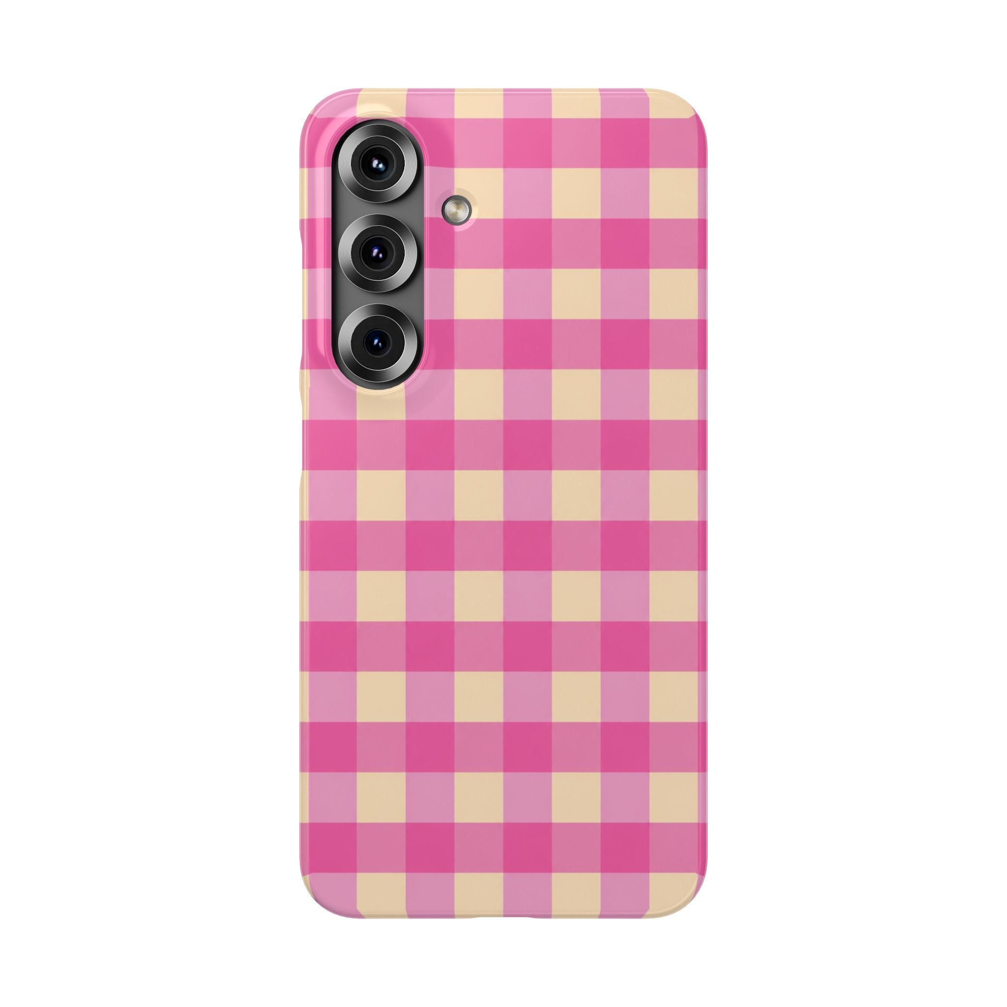 Pink Gingham Phone Case