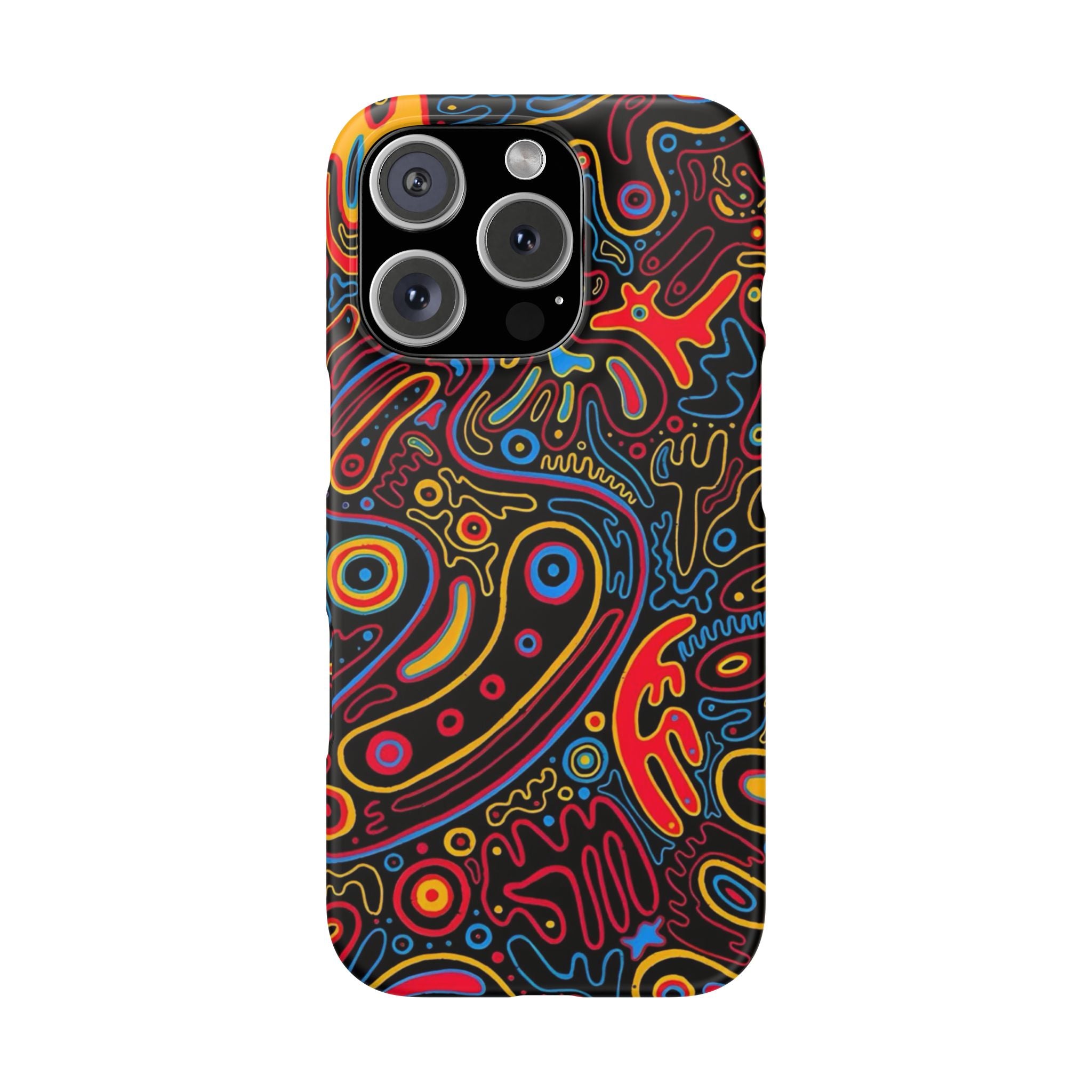 Neon Maze Phone Case
