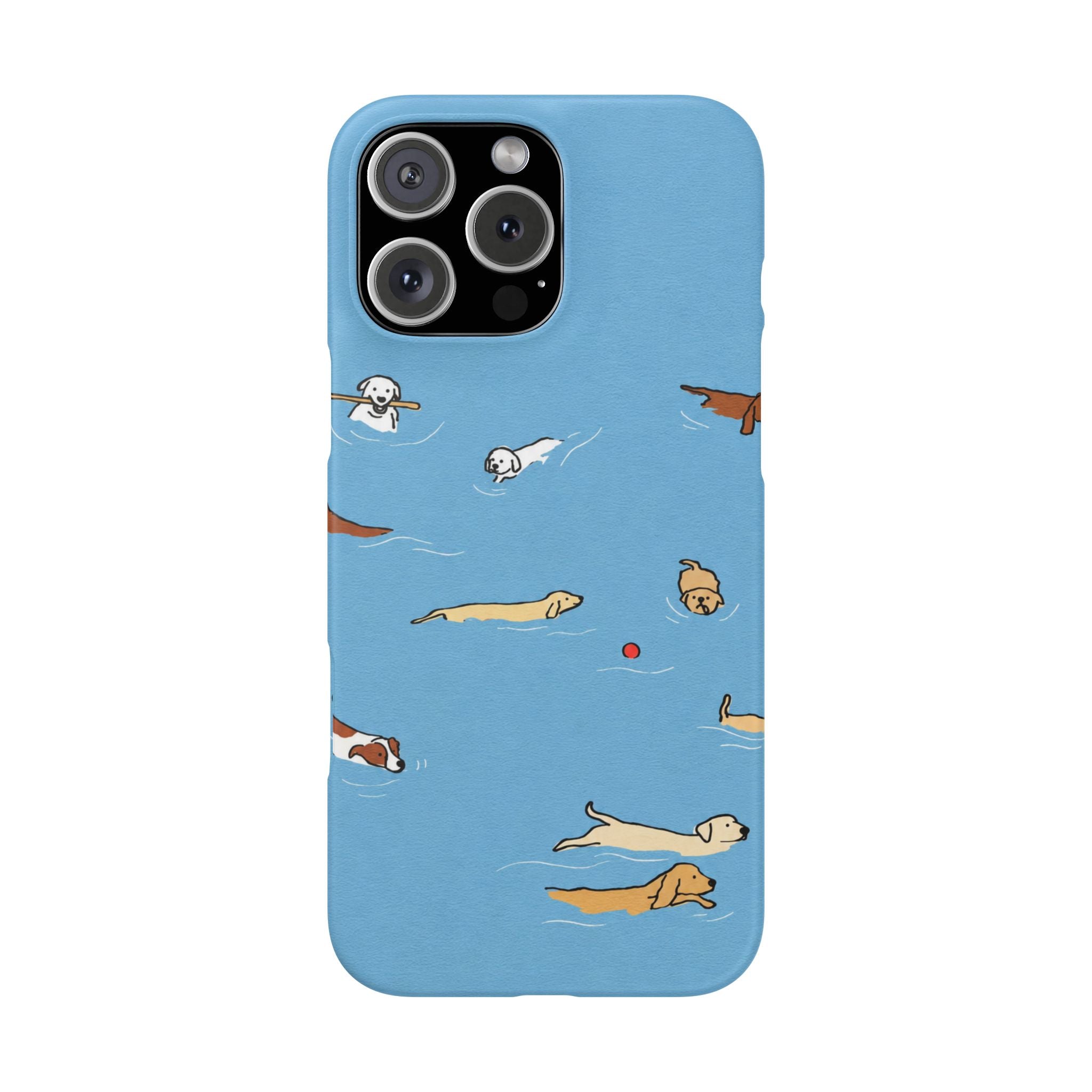 Swimming Dogs Phone Case