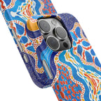 Abstract Blue Pattern Phone Case