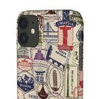 Vintage Travel Stamps Phone Case