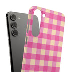 Pink Gingham Phone Case