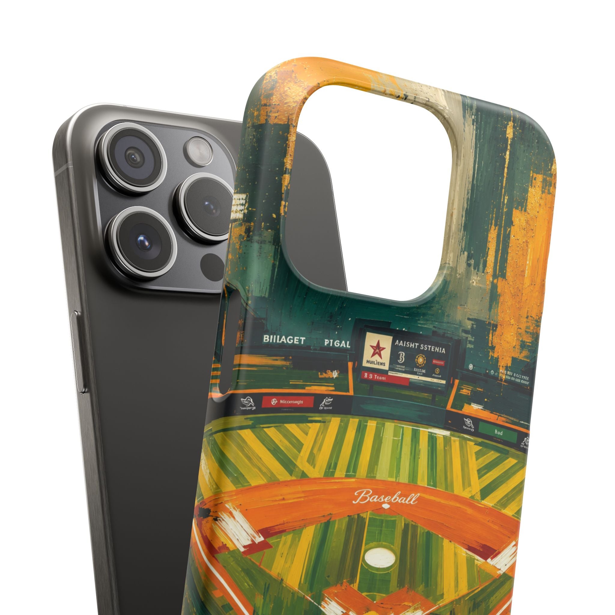 Abstract Baseball Stadium Phone Case