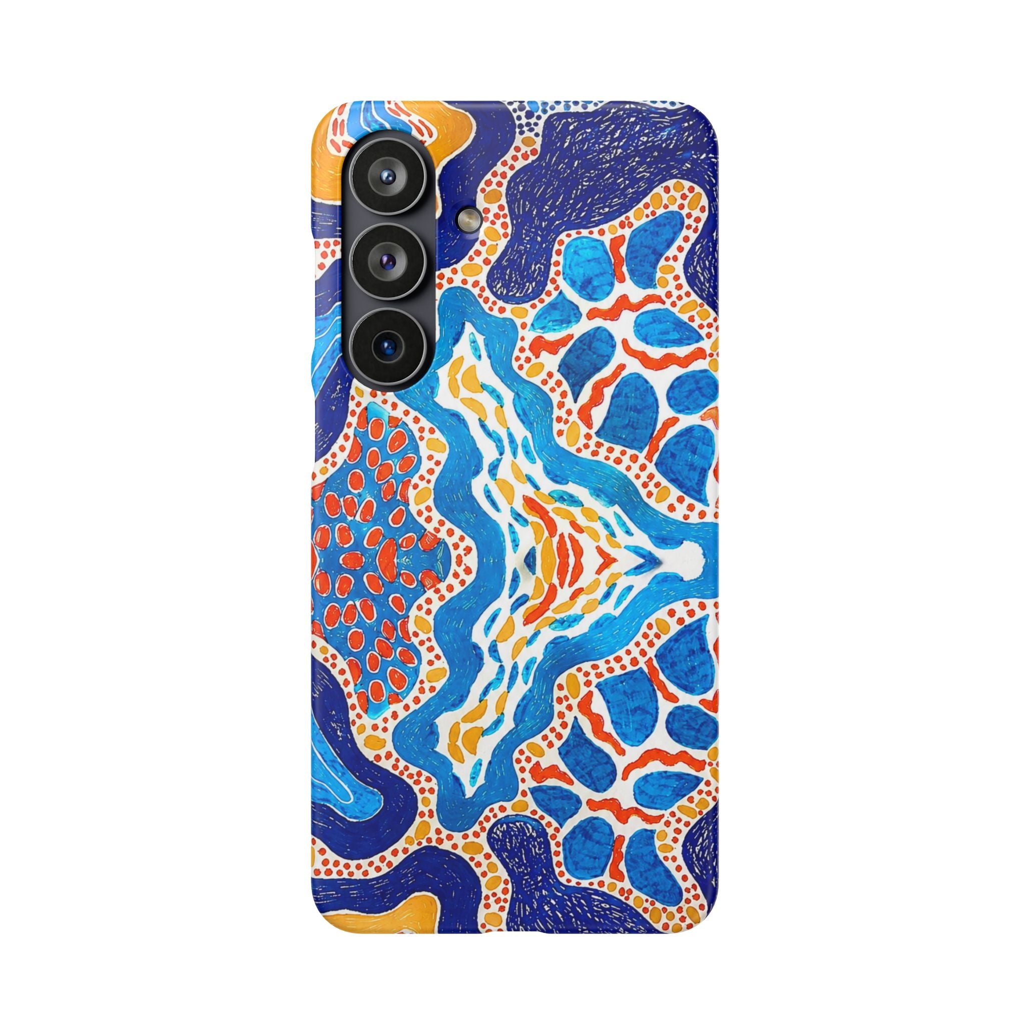 Abstract Blue Pattern Phone Case