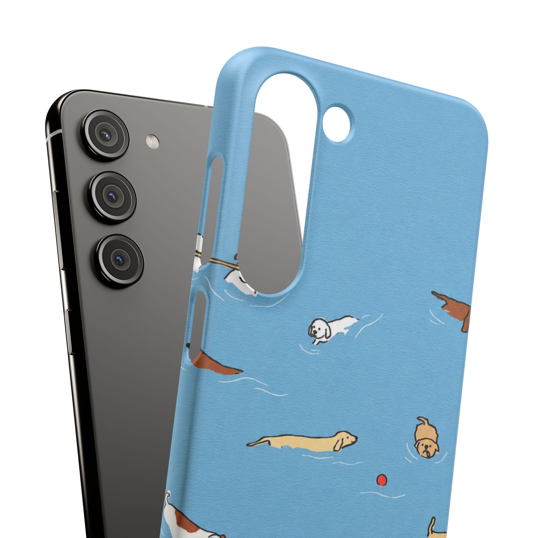 Swimming Dogs Phone Case
