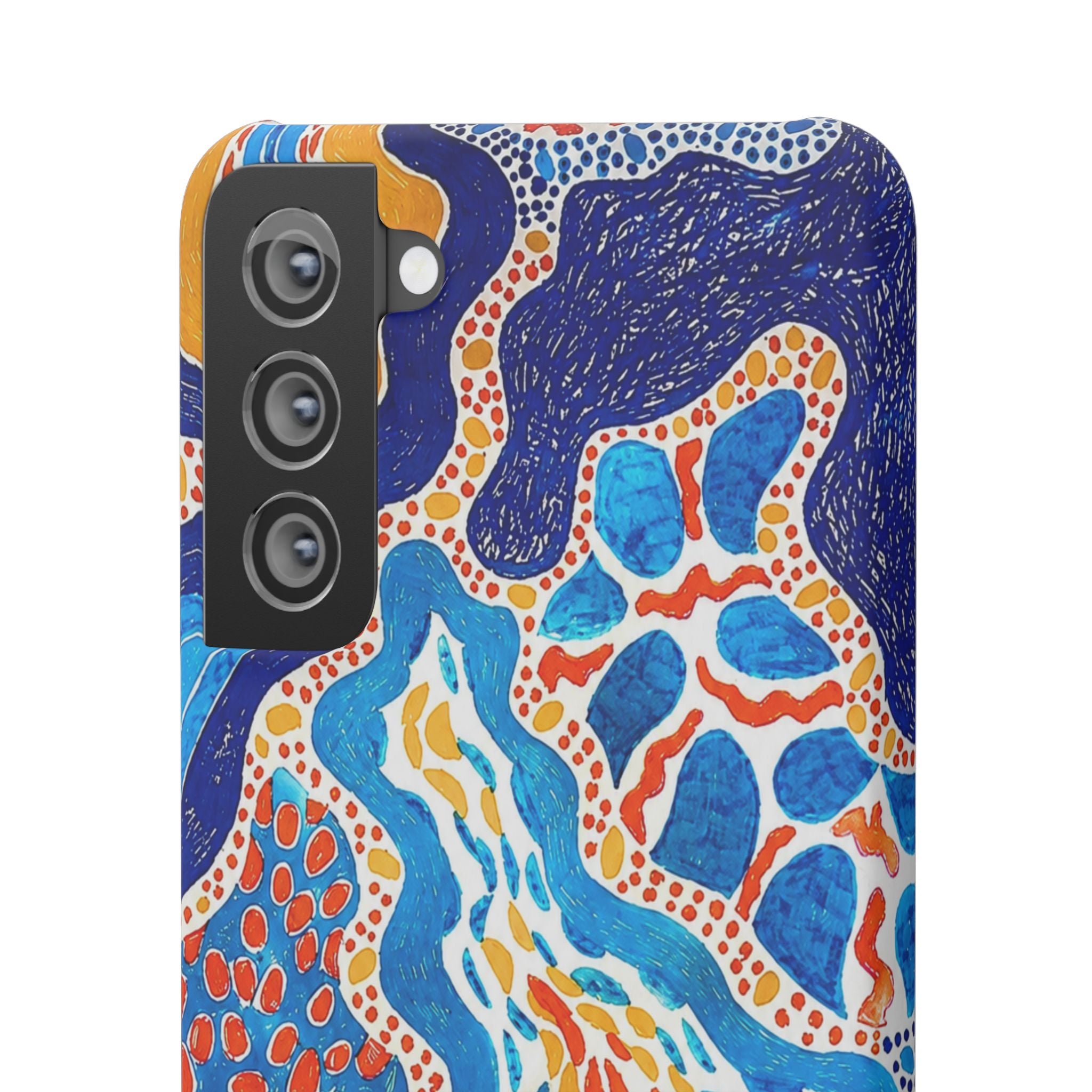Abstract Blue Pattern Phone Case