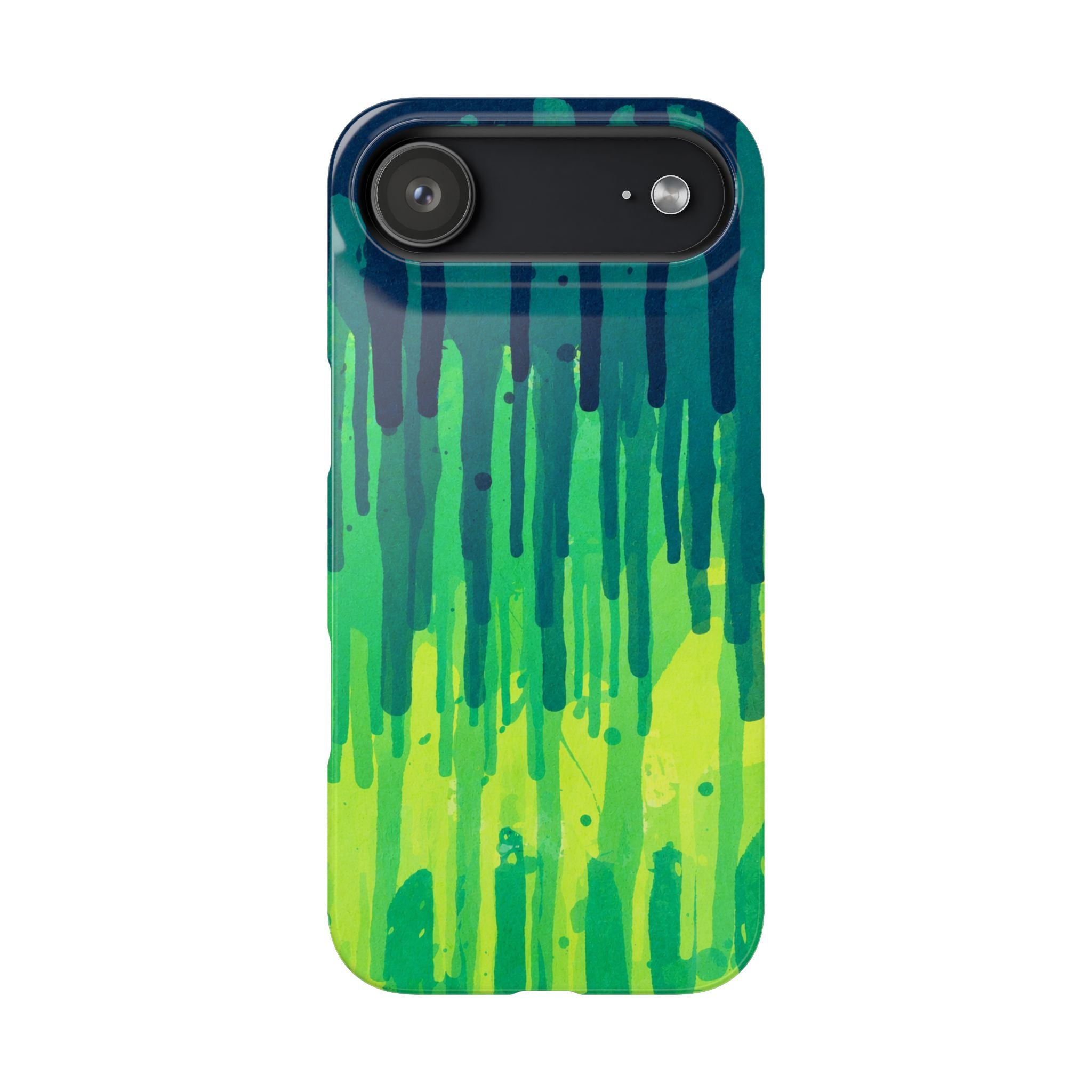 Liquid Emerald – Abstract Drip Phone Case