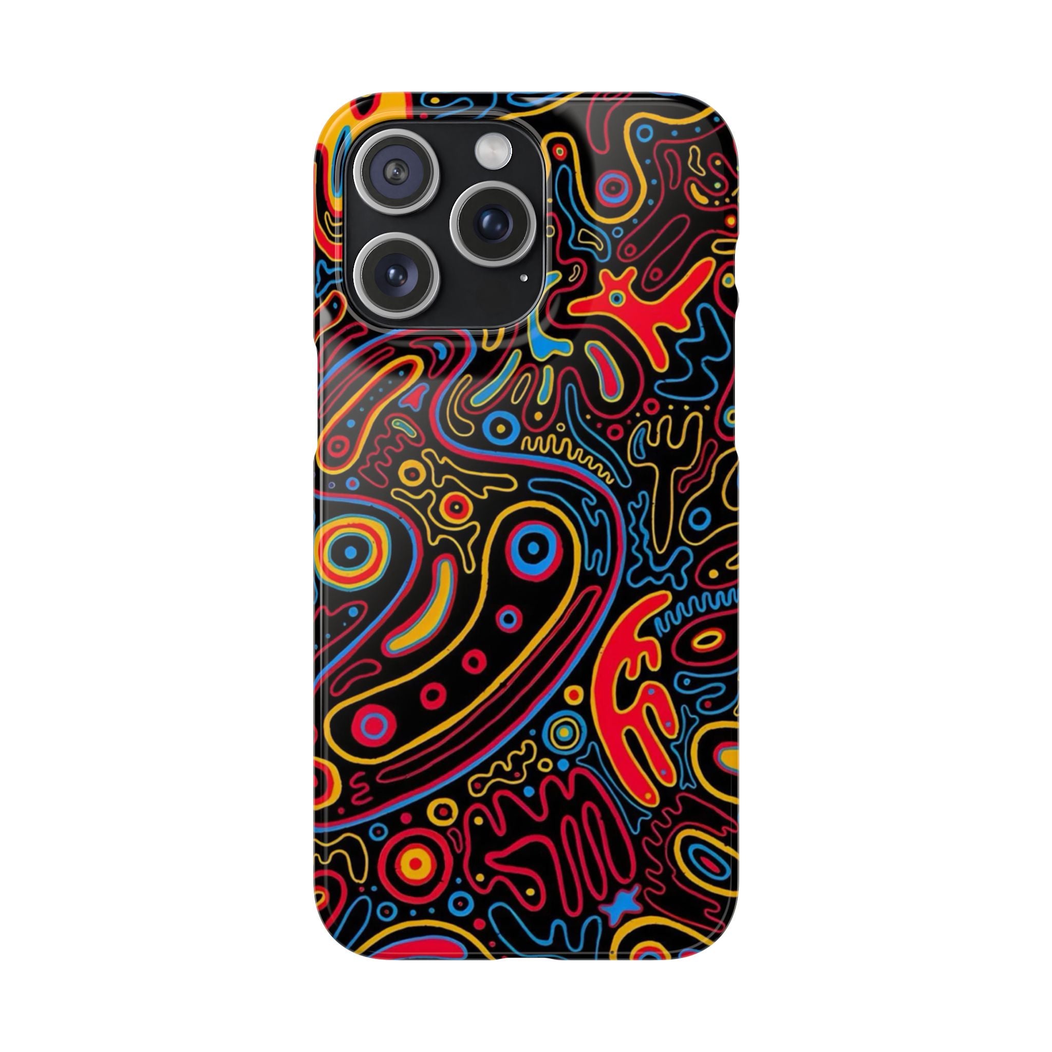 Neon Maze Phone Case