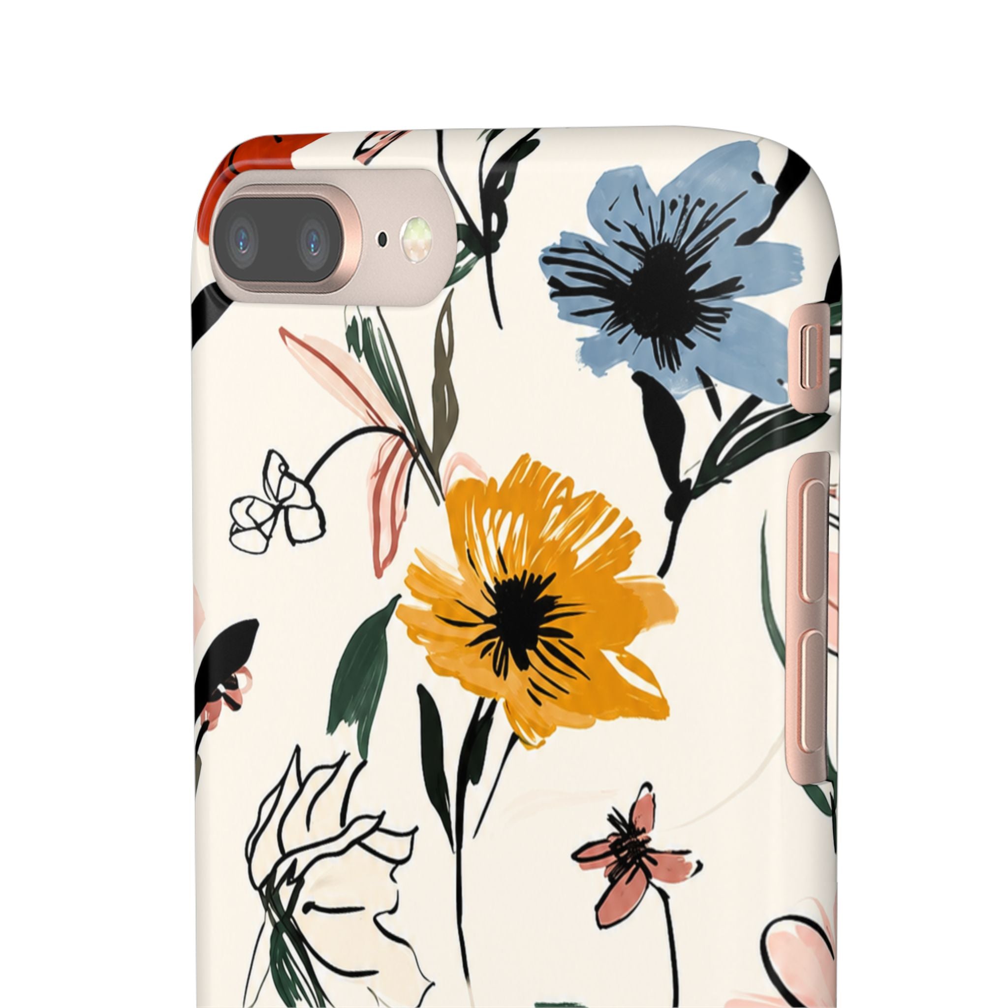 Wildflower Sketch Phone Case