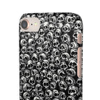 Black and White Skull Pattern Phone Case