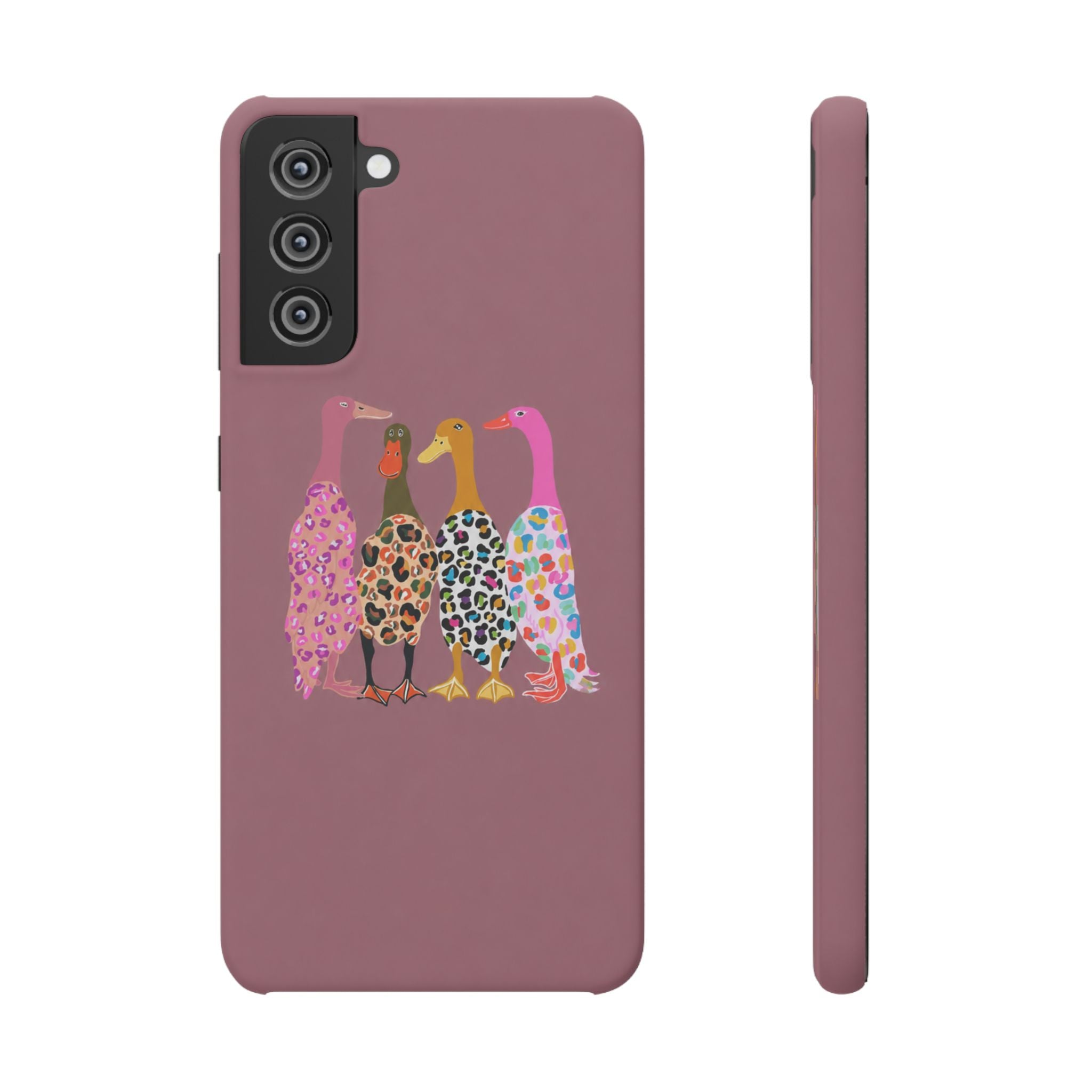 Colorful Leopard Ducks Phone Case
