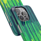 Liquid Emerald – Abstract Drip Phone Case