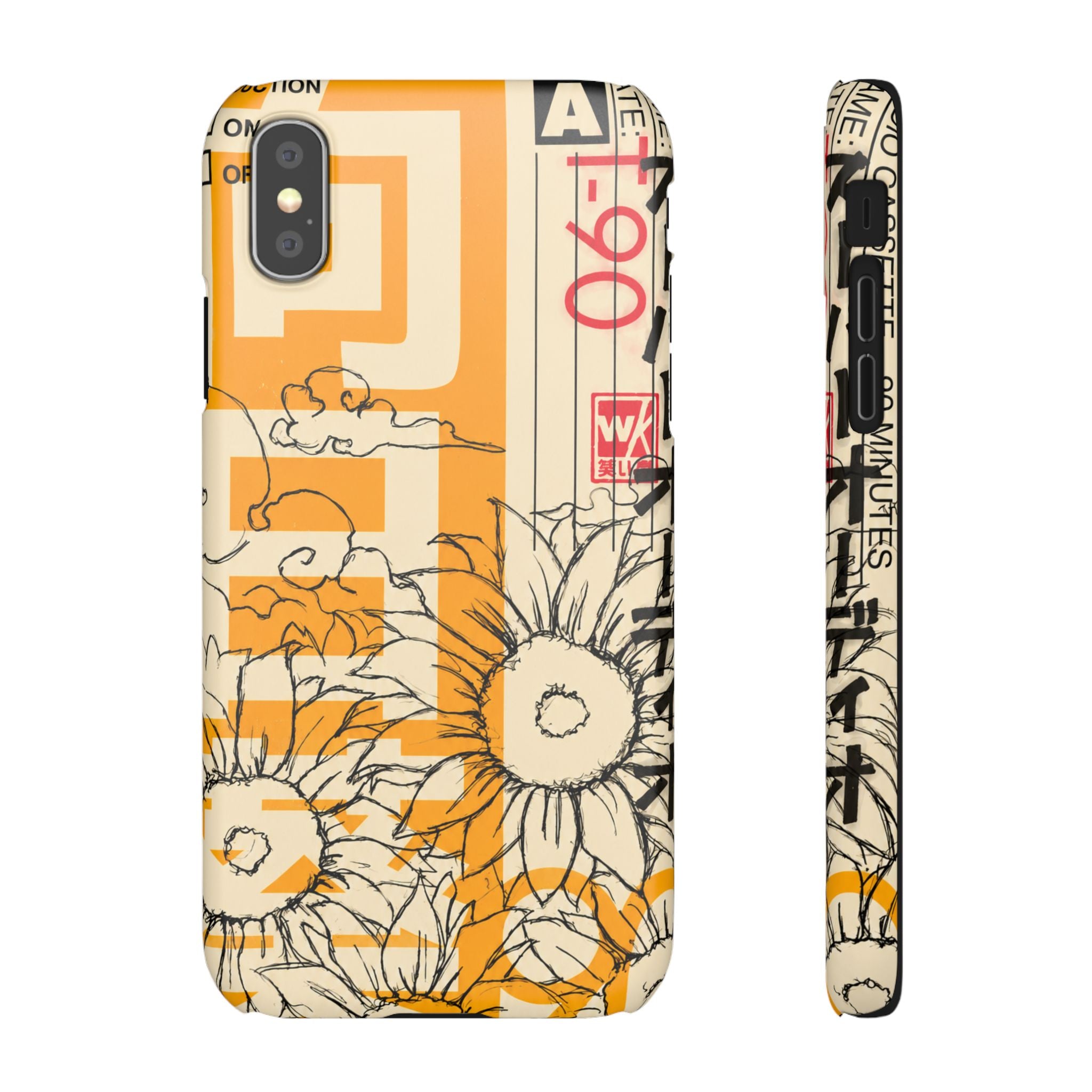 Retro Cassette Floral Phone Case