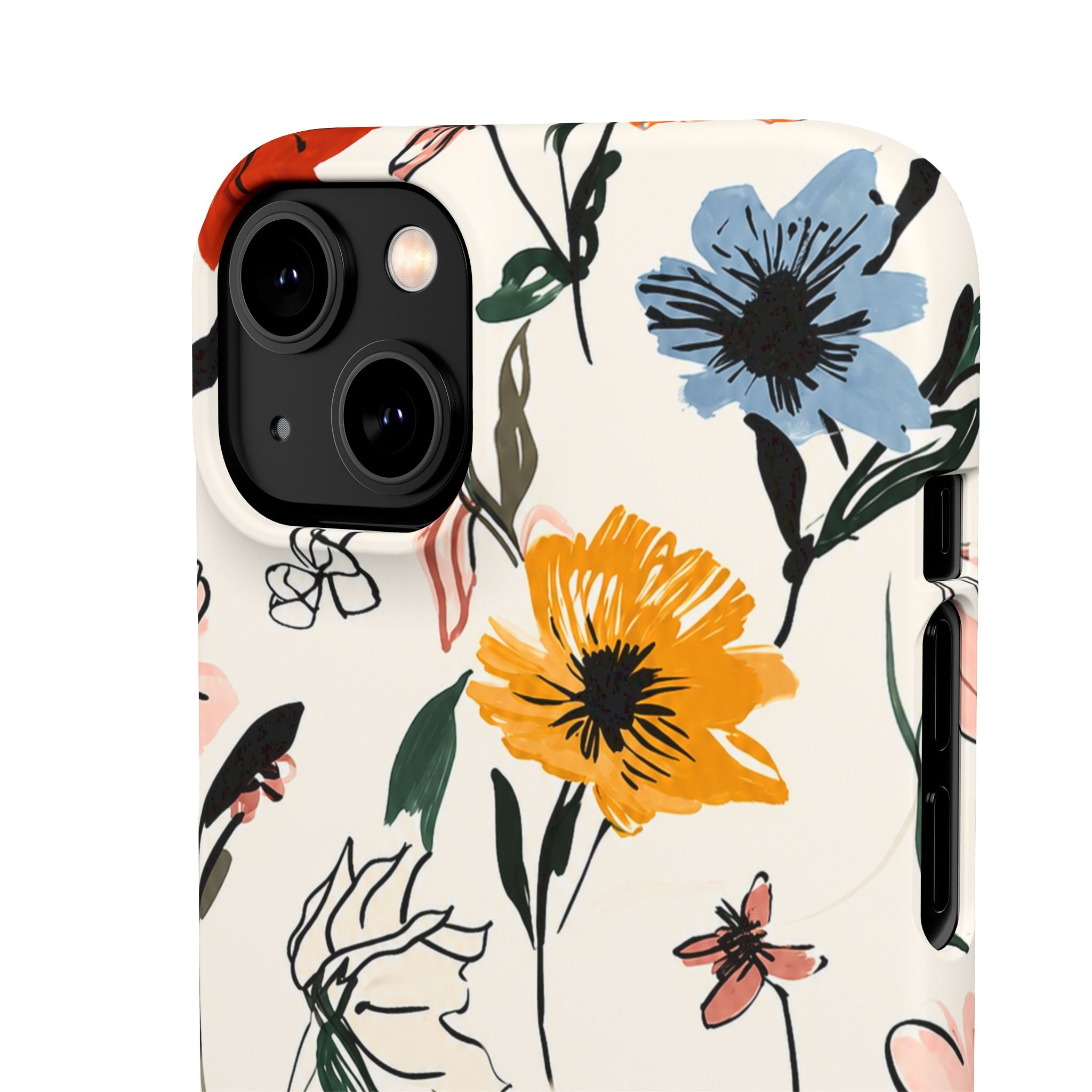 Wildflower Sketch Phone Case