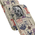 Vintage Travel Stamps Phone Case