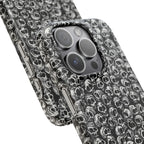 Black and White Skull Pattern Phone Case