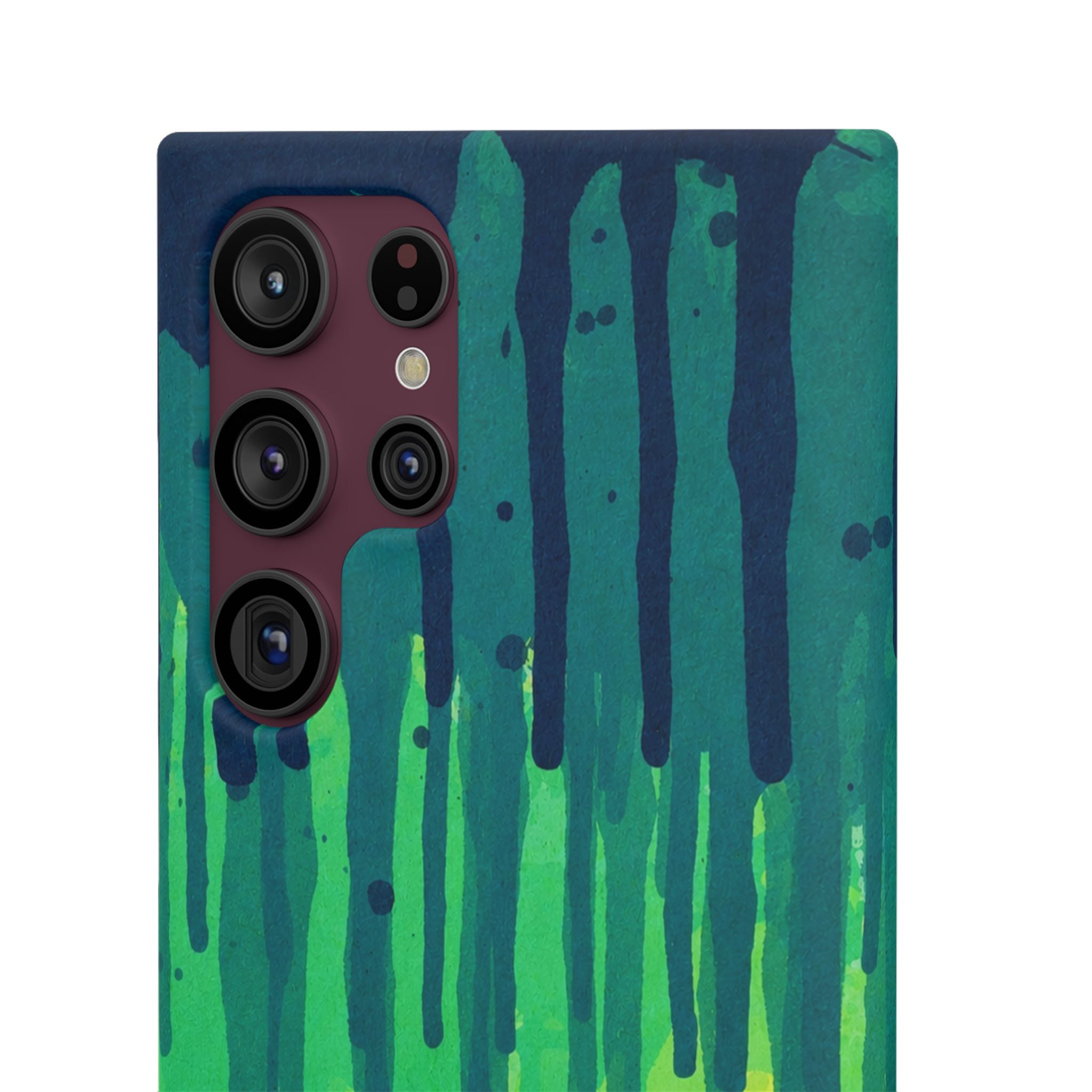 Liquid Emerald – Abstract Drip Phone Case