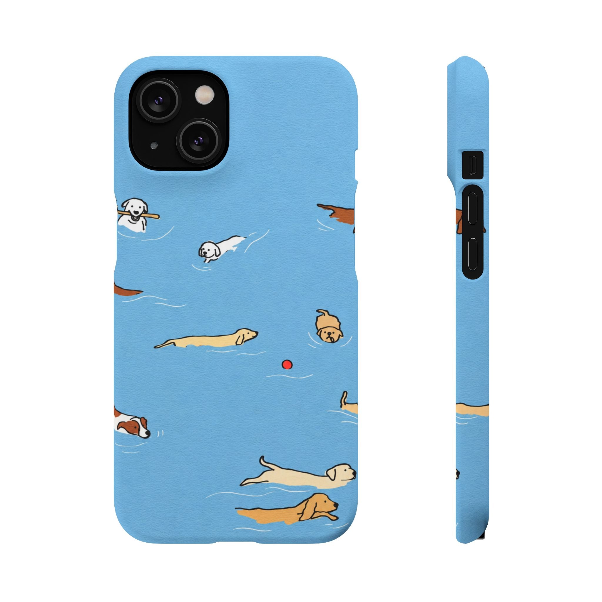 Swimming Dogs Phone Case