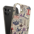 Vintage Travel Stamps Phone Case