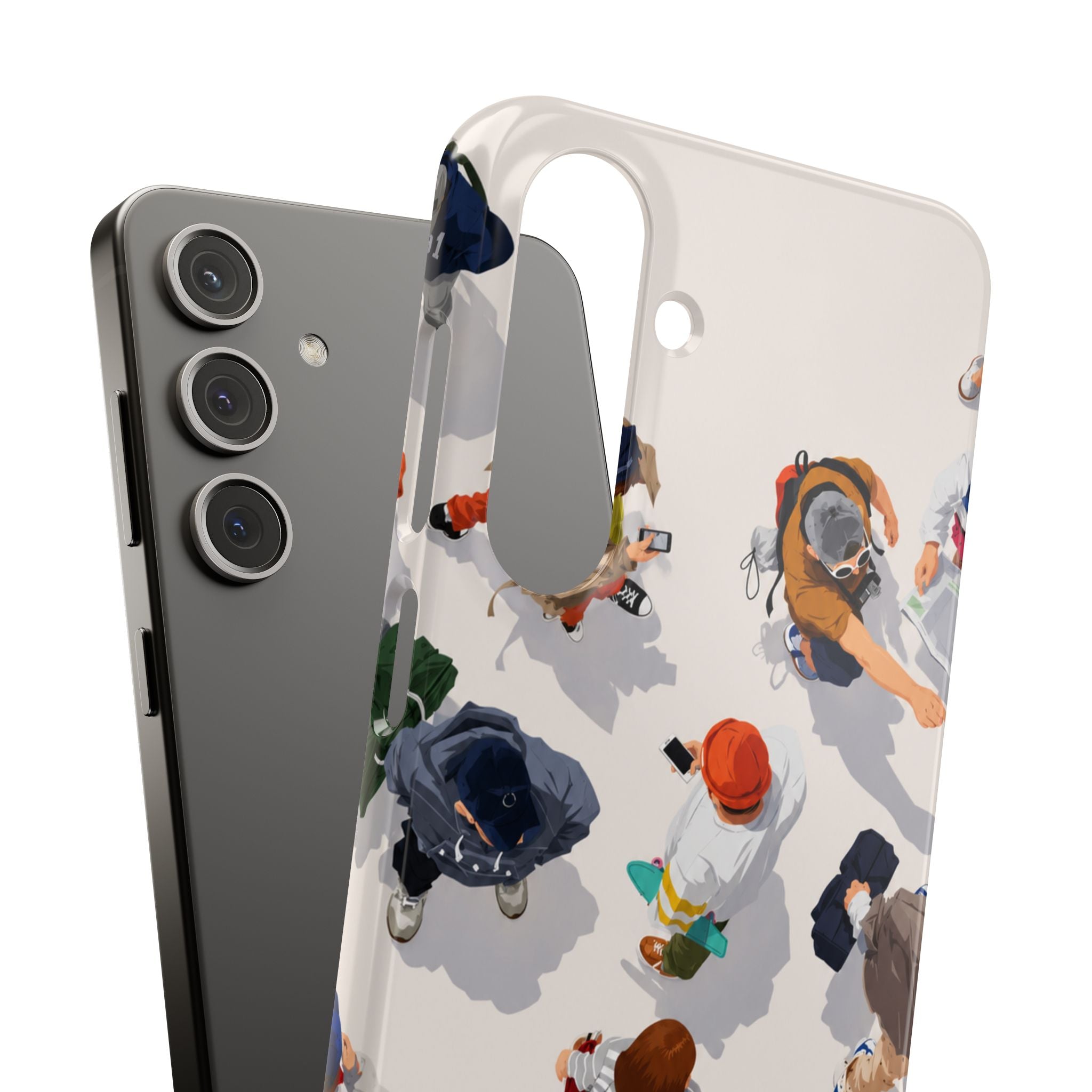 City Crowd Aesthetic Phone Case