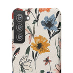 Wildflower Sketch Phone Case