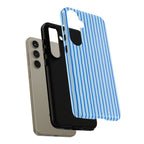 Blue Wavy Lines Phone Case