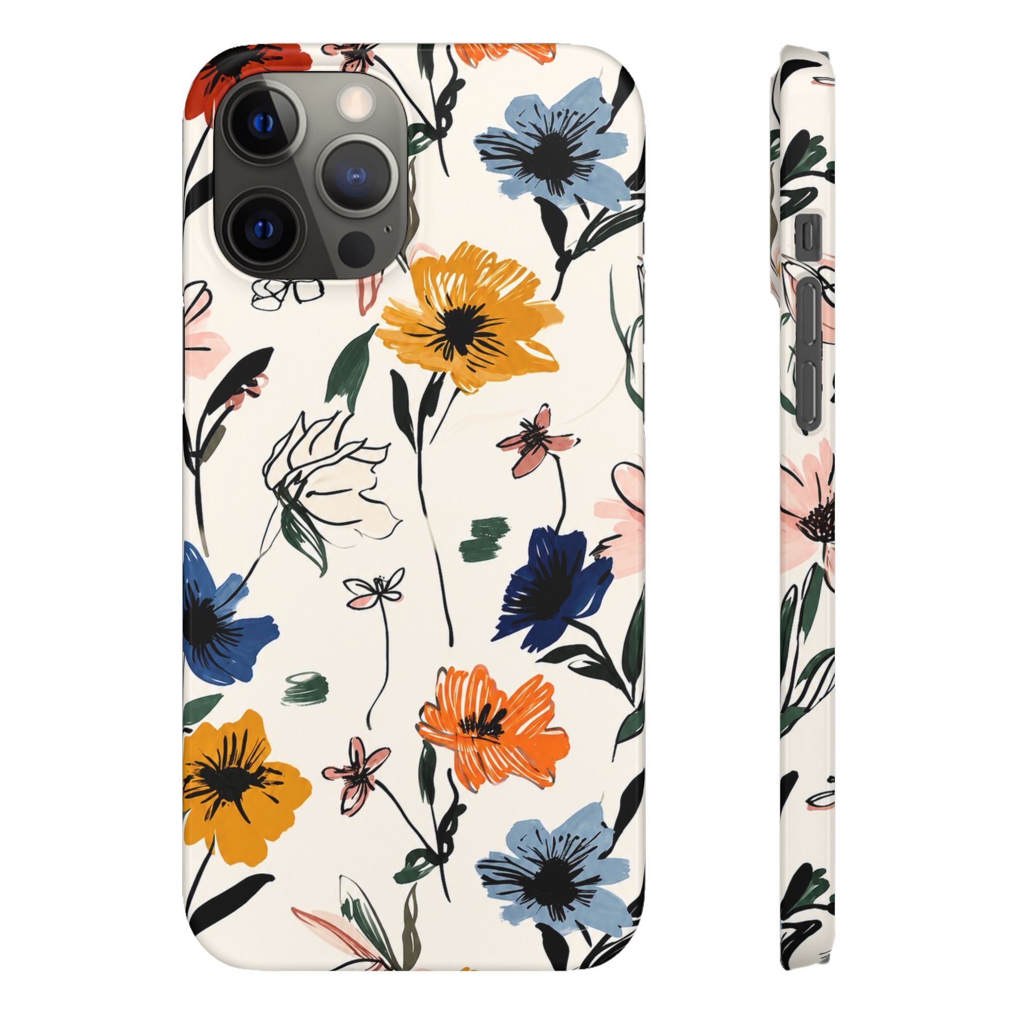 Wildflower Sketch Phone Case