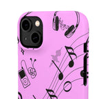 Pink Music Notes Phone Case