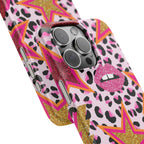 Pink Leopard Pop Art Phone Case