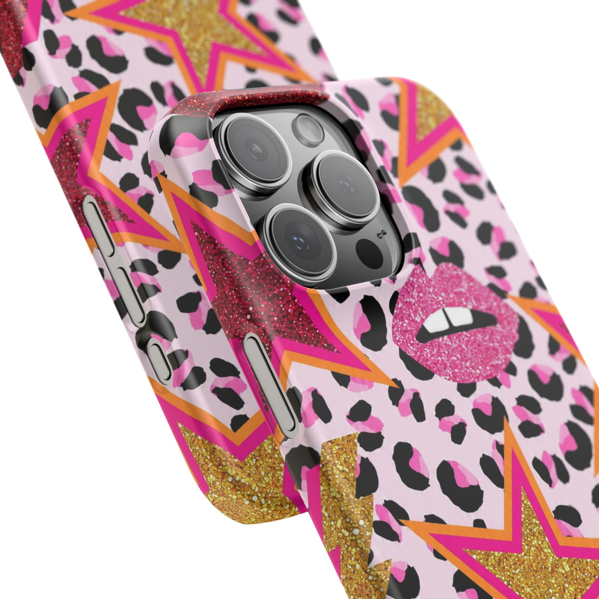 Pink Leopard Pop Art Phone Case