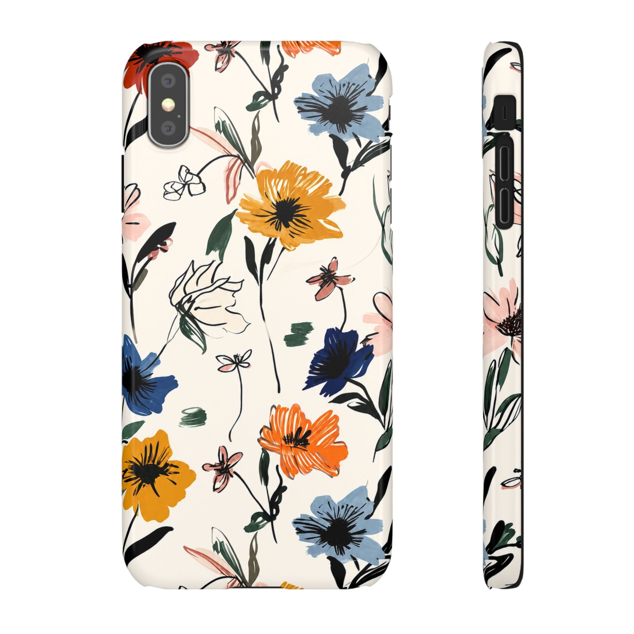 Wildflower Sketch Phone Case