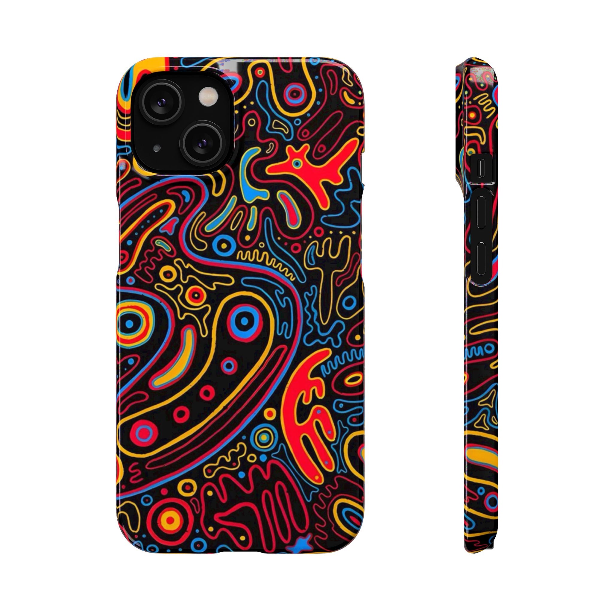 Neon Maze Phone Case
