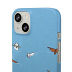 Swimming Dogs Phone Case