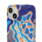 Abstract Blue Pattern Phone Case