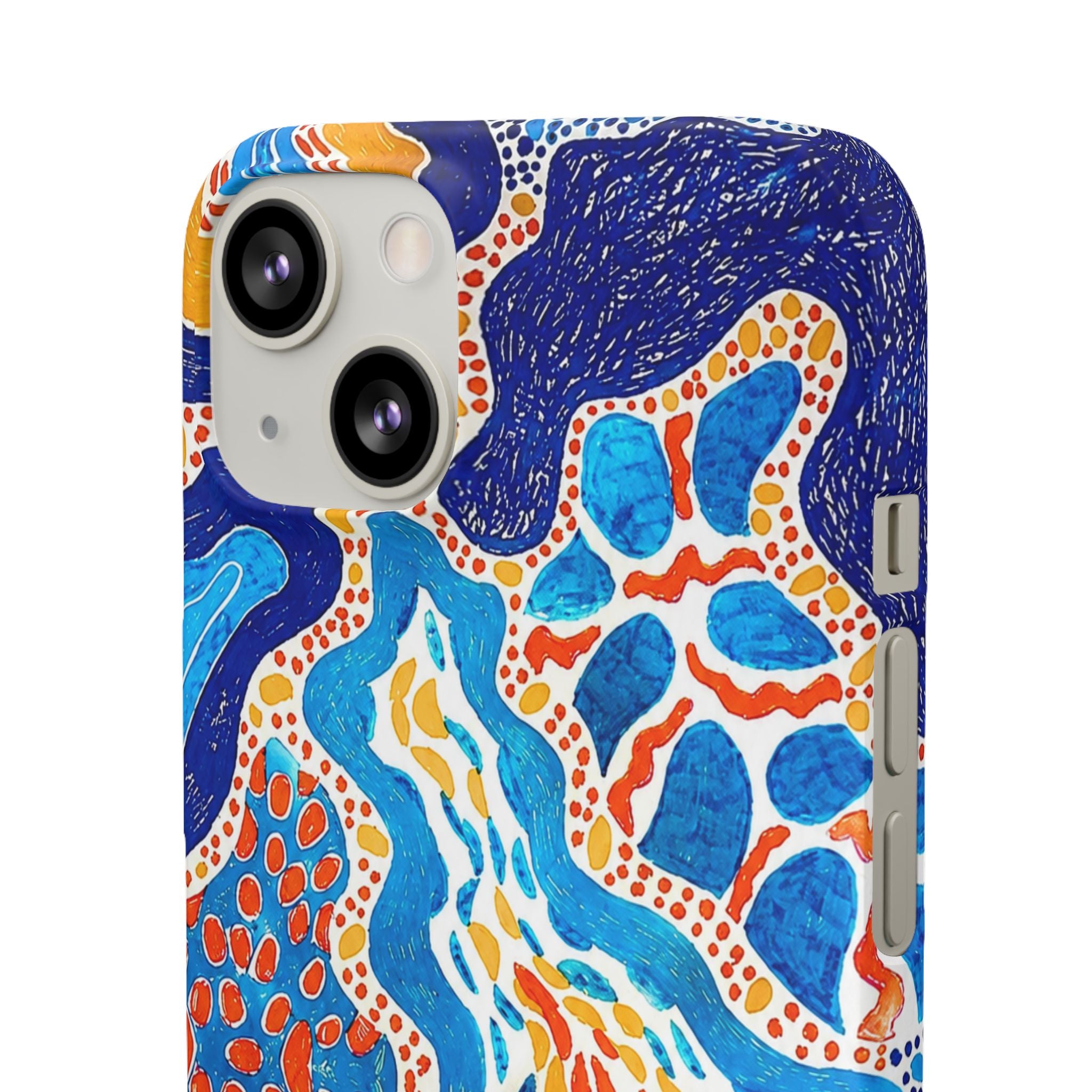 Abstract Blue Pattern Phone Case
