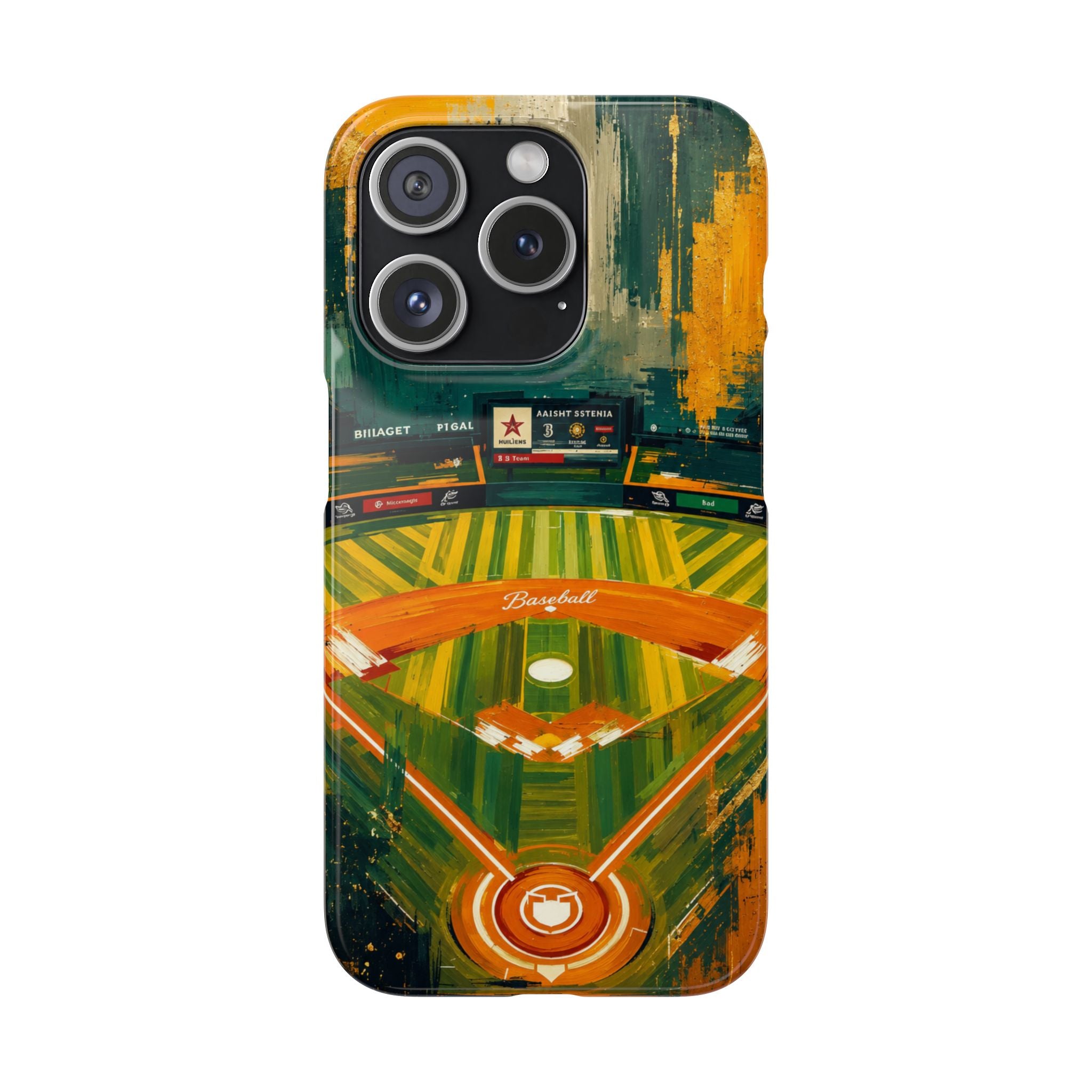 Abstract Baseball Stadium Phone Case