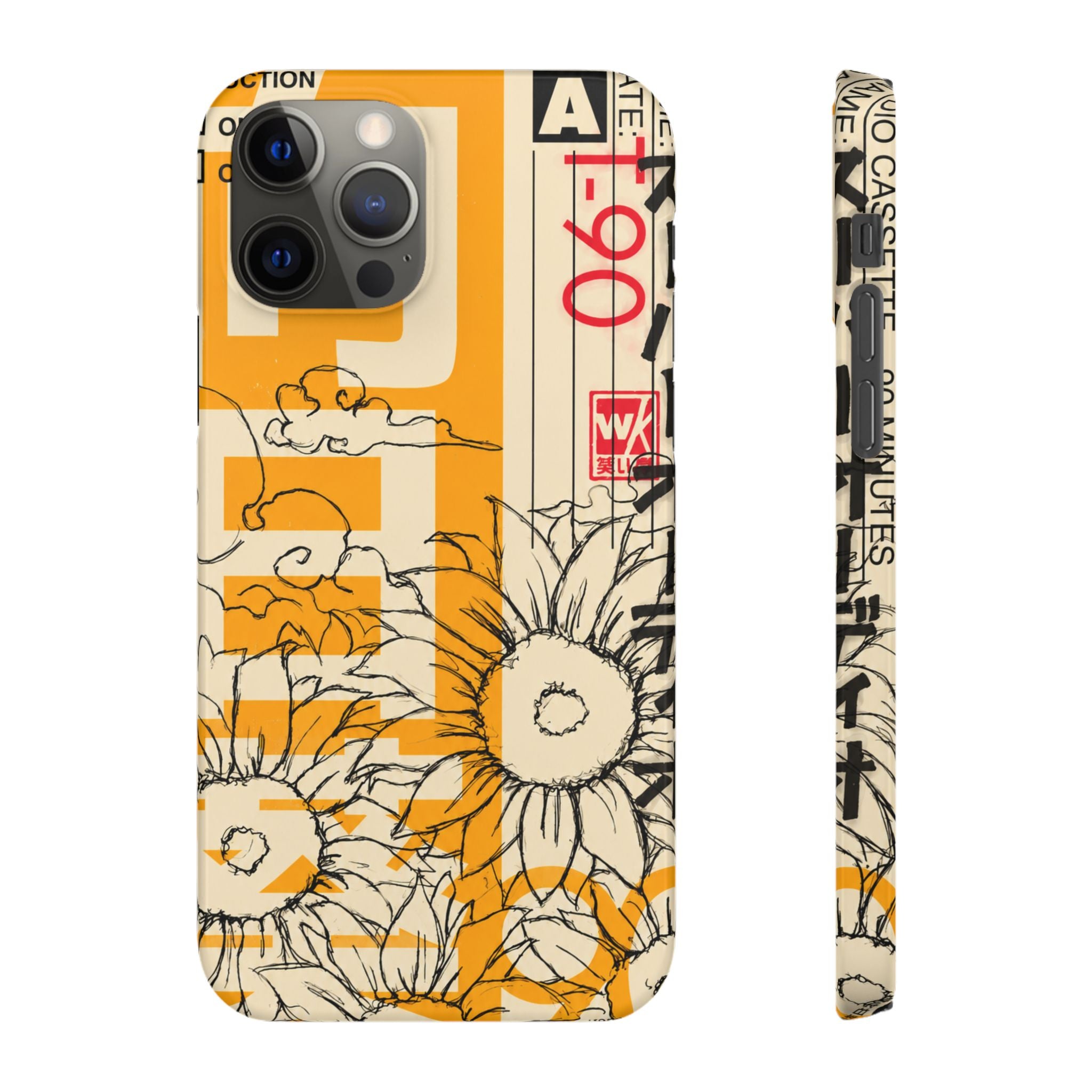 Retro Cassette Floral Phone Case