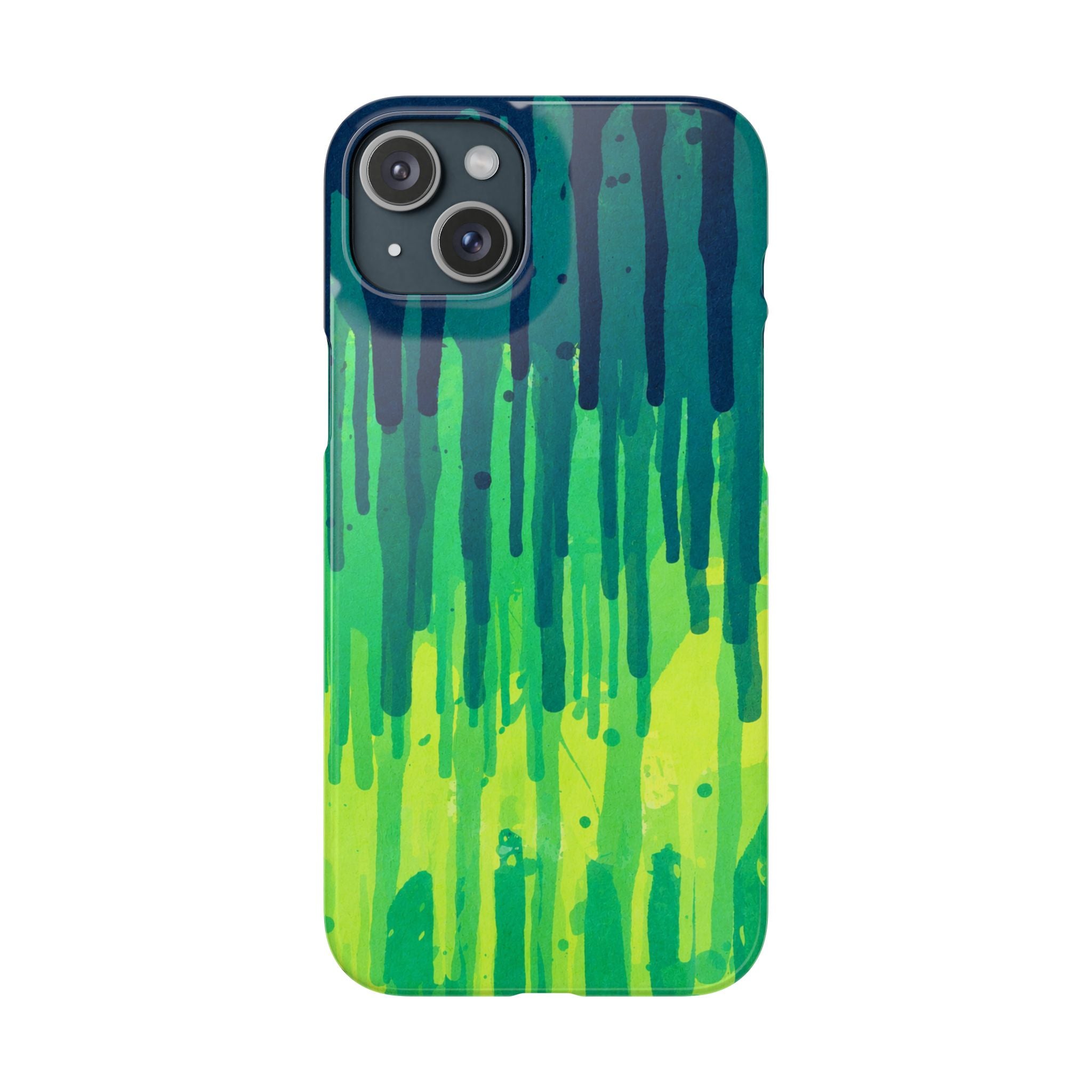 Liquid Emerald – Abstract Drip Phone Case