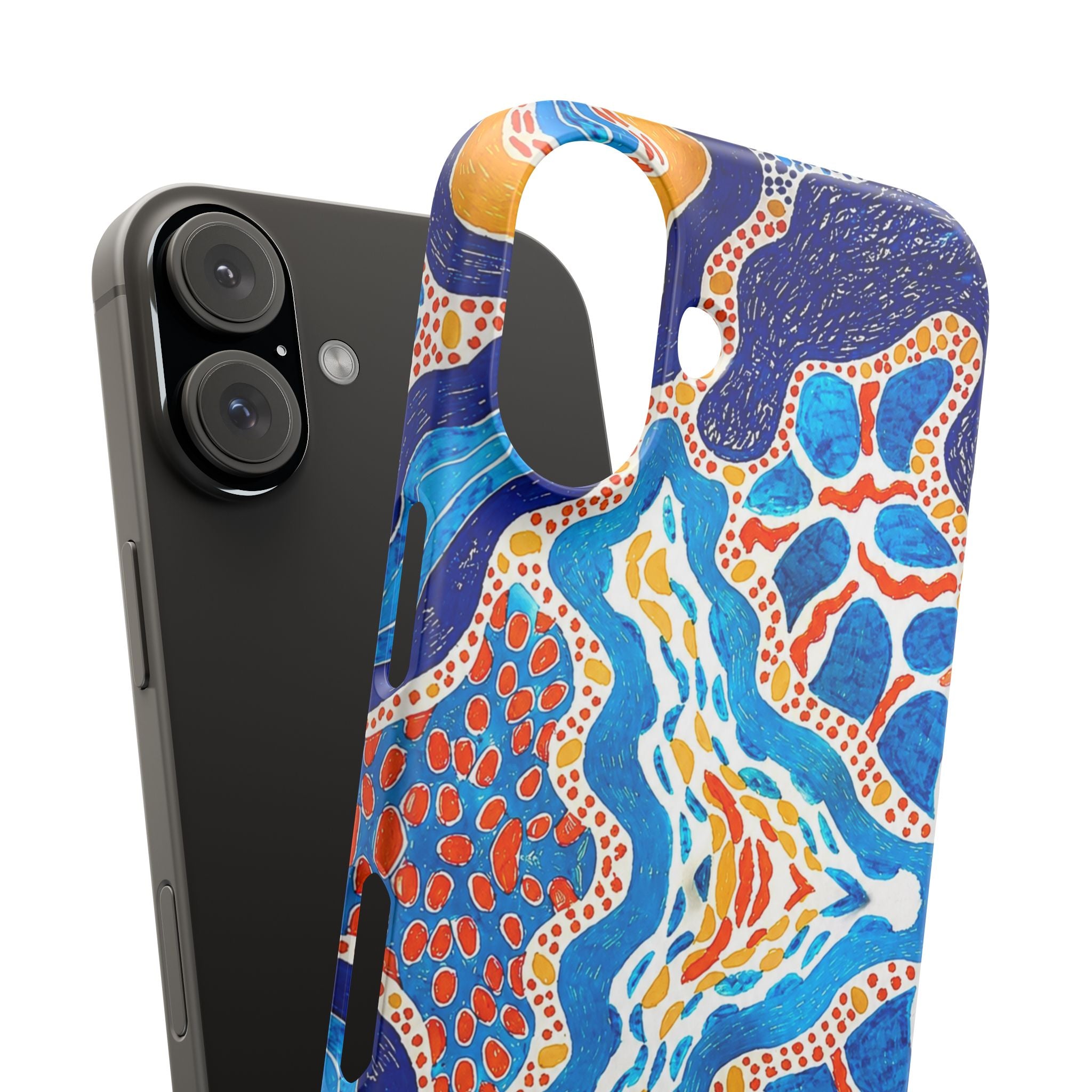 Abstract Blue Pattern Phone Case