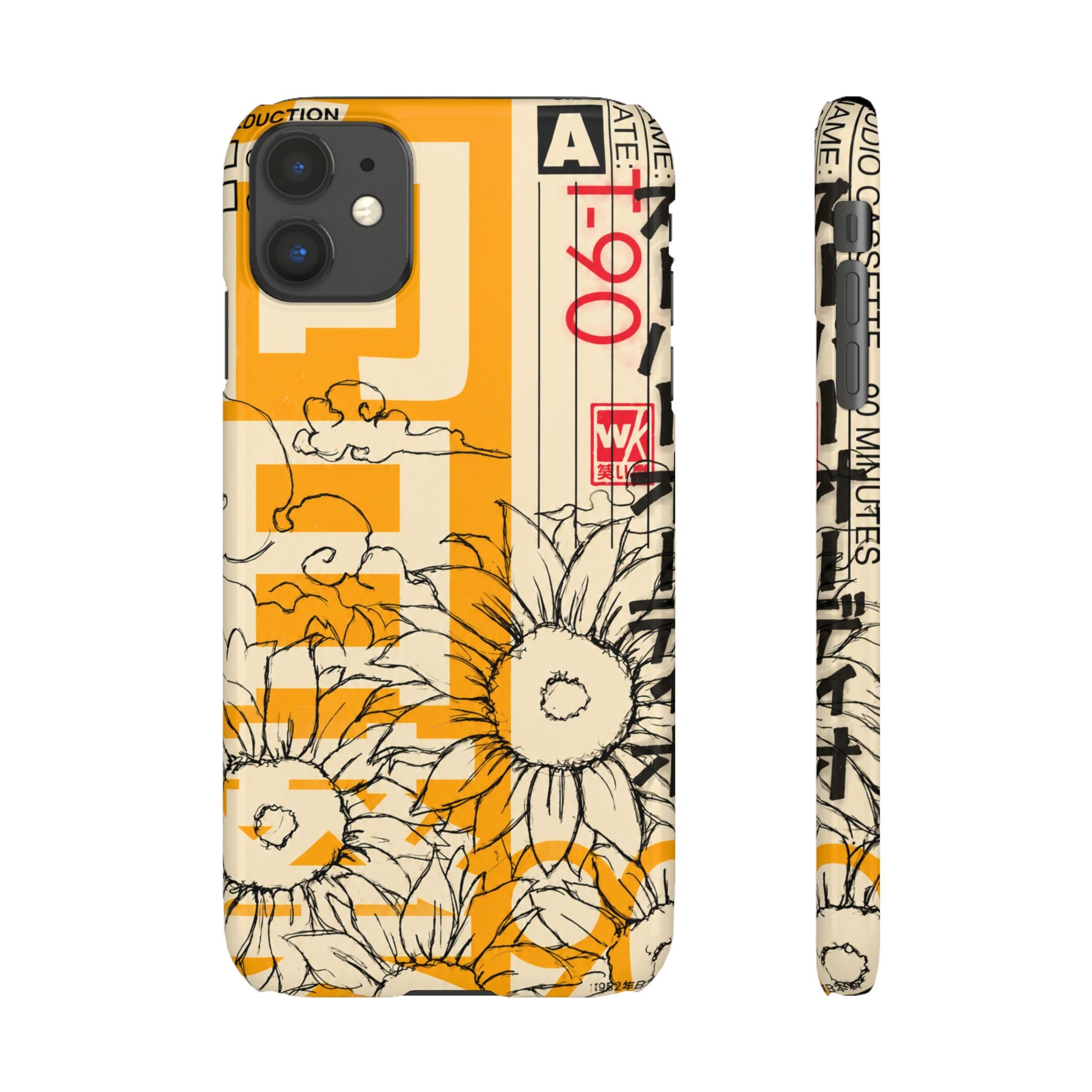 Retro Cassette Floral Phone Case
