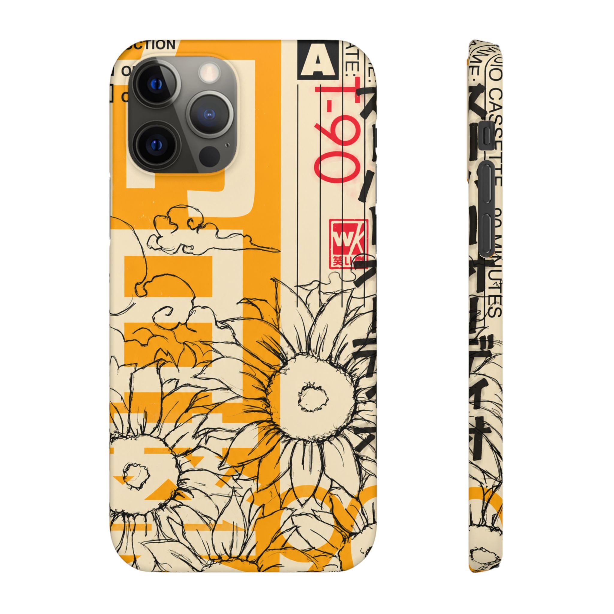 Retro Cassette Floral Phone Case