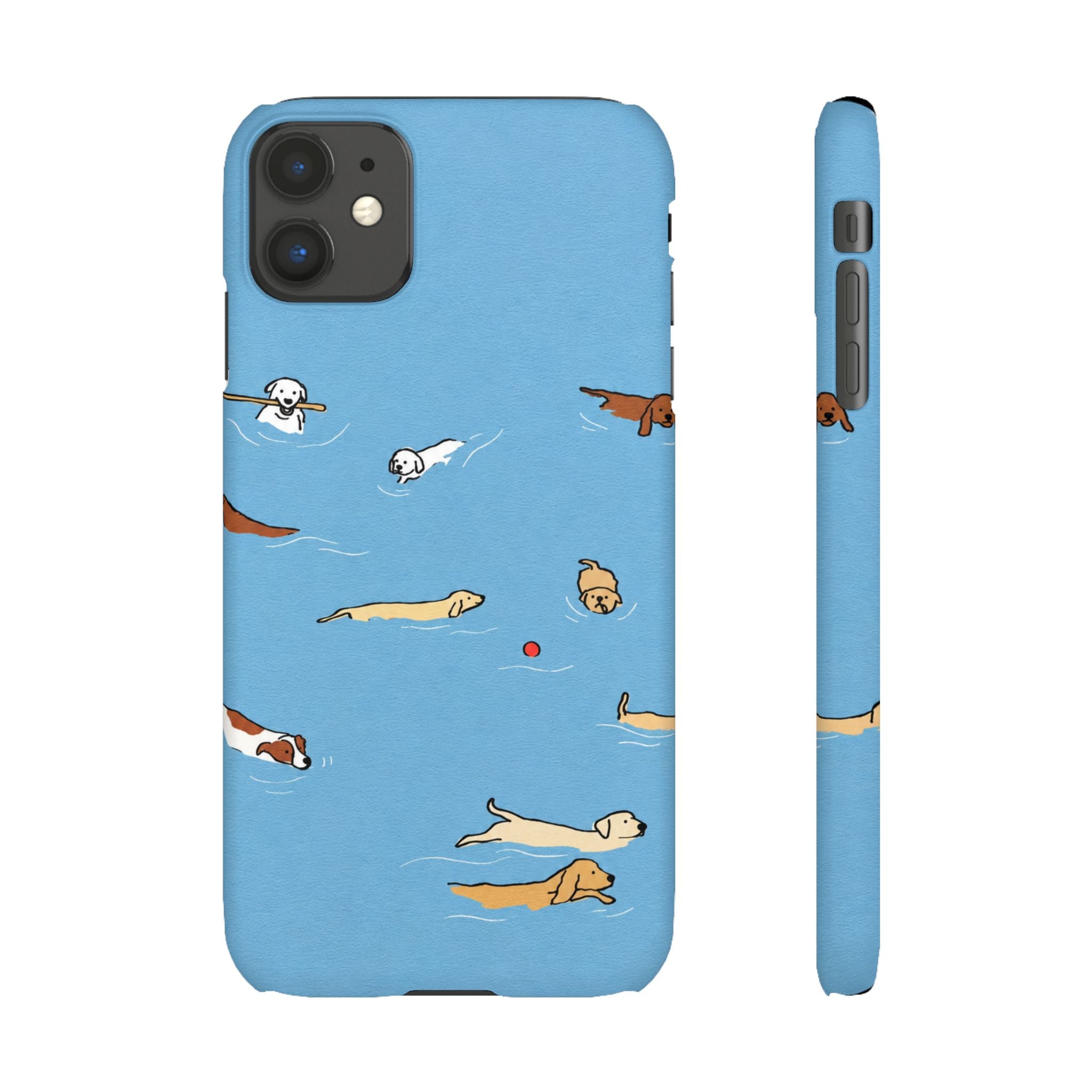 Swimming Dogs Phone Case