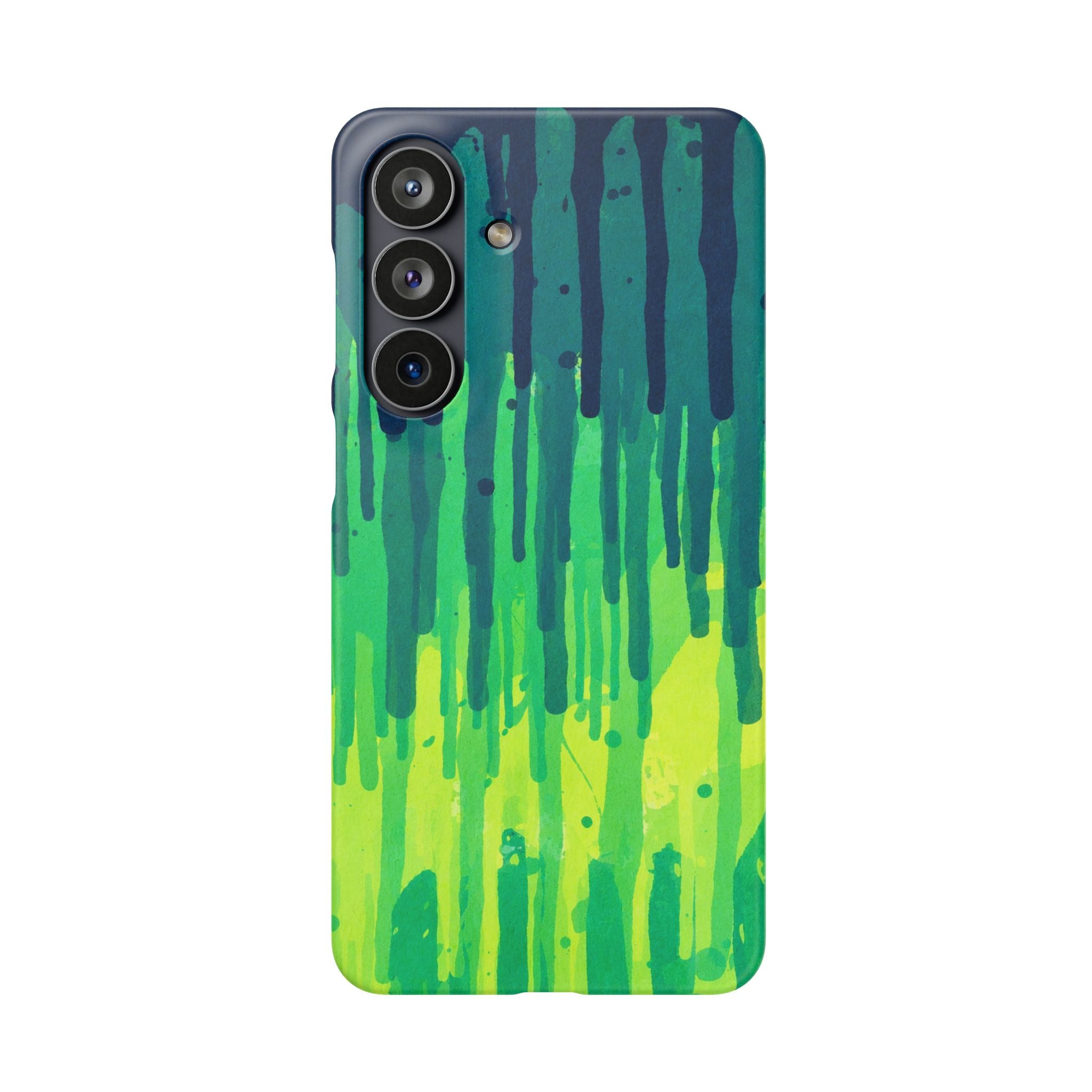 Liquid Emerald – Abstract Drip Phone Case